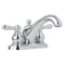 Symmons Allura 4 Inch Centerset Two Handle Bathroom Faucet with Drain Assembly (1.2 GPM) SLC76221.2 - alternate 1