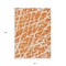 Homeroots 3' X 5' Orange and White Abstract Washable Non Skid Indoor Outdoor Area Rug 559283 - alternate 2