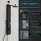Anzzi Beverly Series 43 in. 3-Jetted Shower Tower with Heavy Rain Shower and Body Jets SP-AZ080MB - alternate 4
