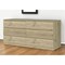 Homeroots 60" Brown and White Six Drawer Double Dresser 478263 - alternate 3