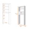 Homeroots 24" White Wood Freestanding Bathroom Vanity 534986 - alternate 2
