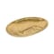 Homeroots 8" Gold Cast Iron Mod Abstract Face Oval Trinket Tray 571244 - alternate 6