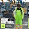 Pioneer Safety Rain Suit, Hi-Vis Orange, M, Polyester, PVC, 0.18 mm Thick, Folds and zips into collar, M V1080160U-M - alternate 3