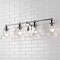 Jonathan Y Manhattan Vintage 35.5 in. 4-Light Metal/Glass Industrial Rustic LED Vanity, Chrome JYL3547B - alternate 6