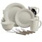 Martha Stewart 32 Piece Stoneware Dinnerware and Flatware Combo Set in Grey 96961.32 - alternate 1