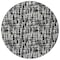 Homeroots 8' Black Gray And Ivory Round Abstract Washable Indoor Outdoor Area Rug 602469 - alternate 7