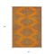 Homeroots 3' X 5' Orange And Blue Geometric Washable Indoor Outdoor Area Rug 598764 - alternate 4