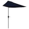 Pure Garden Half Umbrella Outdoor Patio Shade 9 ft Patio Umbrella w/ Easy Crank Small Canopy 50-LG1423 - alternate 3