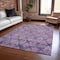 Homeroots 5' X 8' Eggplant Plum And Lavender Aztec Washable Indoor Outdoor Area Rug 615777 - alternate 2