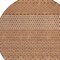 Homeroots 8' Orange And Ivory Round Chevron Washable Indoor Outdoor Area Rug 612288 - alternate 2