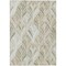 Homeroots 10' X 14' Khaki Tan And Beige Geometric Washable Indoor Outdoor Area Rug 589235 - alternate 2