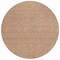 Homeroots 8' Brown And Beige Round Geometric Washable Indoor Outdoor Area Rug 594415 - alternate 3