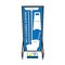 5S Supplies Housekeeping Shadow Board Broom Station V18, Blue / White, Kit HSB-V18-BLUE/WHITE-KIT - alternate 1