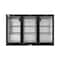 Koolmore 3 Door Back Bar Cooler Counter Height Glass Door Refrigerator with LED Lighting - 11 cu.ft, Black BC-3DSW-BK - alternate 6