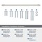 Amerock Winsome 24 inch 610mm Center-to-Center Satin Nickel Appliance Pull BP54067G10 - alternate 2
