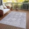 Homeroots 3' X 5' Plum Oriental Washable Indoor Outdoor Area Rug 607614 - alternate 4