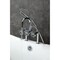 Kingston Brass 7" Center Deck-Mount Clawfoot Tub Faucet with Hand Shower, Polished Chrome AE8401RX - alternate 2