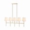Jonathan Y Sophie 38.5" 5-Light Modern Midcentury Iron Linear LED Pendant, Brass Gold JYL9919A - alternate 1