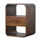 Homeroots 22" Brown Solid Wood One Drawer Nightstand 651723 - alternate 3