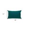 Homeroots 12" X 18" Green Cotton Throw Pillow 529182 - alternate 3