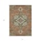 Homeroots 10' X 14' Rust Green And Brown Oriental Washable Indoor Outdoor Area Rug 600191 - alternate 4