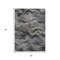 Homeroots 3' X 5' Gray And Silver Abstract Washable Indoor Outdoor Area Rug 631305 - alternate 4