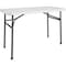 Cosco Straight Folding Utility Table - Rectangle Top - Four Leg Base - 4 Legs - 200 lb Capacity - 48in 14146WSL1E - alternate 2