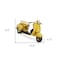 Homeroots 9" Yellow and Black Metal Hand Painted 1959 Yellow Scooter Model Motorcycle 489435 - alternate 4