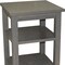 Homeroots 28" Gray Solid Wood Nightstand 548320 - alternate 6