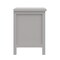 Homeroots 16" Gray Two Drawer Solid Wood Nightstand 518914 - alternate 3
