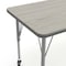 Flash Furniture Wren 60 in x 24 in Adjustable Height Activity Table, Thermal Laminate Top, Standard Legs, Light Gray XU-A2460-REC-LTGRY-T-P-CAS-GG - alternate 3
