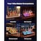 Vevor LED Lighted Liquor Bottle Display Home Bar Shelf 3 Tiers 60 inches Acrylic TYJJ-3A-60 - alternate 2