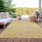 Homeroots 8' X 10' Yellow And Gold Abstract Washable Indoor Outdoor Area Rug 609471 - alternate 4