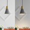 Jonathan Y Apollo 6" 1-Light Mid-Century Modern Iron LED Pendant, Gray/Brass Gold JYL6131C - alternate 4