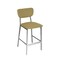 Bfm Seating Hamilton Side Barstool, Grade 3 Vinyl Seat & Back - Steel Frame - Platinum Finish JS10B2005-2005PL - alternate 1