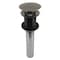 Kingston Brass Push Pop-Up Drain without Overflow, Black Stainless EV700VN - alternate 1