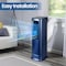 Edendirect 7800 BTU DOE 700 Sq Ft Portable Air Conditioner Cools and 1100W Heater with Remote in Blue ZR-KYR-35A1 - alternate 3