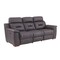 Homeroots 90" Brown Faux Leather Sofa 343838 - alternate 4