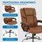 Office Star Products Executive Seating Chair, Saddle Faux Leather FL14571-u41 - alternate 2