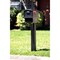 Architectural Mailboxes Gentry All-in-One Plastic Mailbox and Post Combo, Black GGC1B00AM - alternate 4