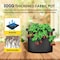 Ipower Grow Bag 1 Gallon Heavy Duty Plant Pots, 300g Thick Nonwoven, Black 2024 Version, 6PK GLGROWBAG1X6BLK - alternate 2