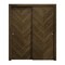 Sartodoors Sliding Closet Bypass Doors 48 x 84 inches, Ego 5005 Marble Oak, Rails Hardware Set, Wood Solid B EGO5005DBD-DMR-4884 - alternate 1