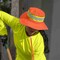 Ironwear Reflective Hi Vis Boonie Hat with Chin Strap, Orange 1271-O - alternate 2