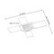 Jonathan Y Palco 39" Contemporary Minimalist Metal Adjustable Dimmable Geometric Integrated LED Flush Mount, Whi JYL7152B - alternate 3