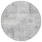 Homeroots 8' Gray And Silver Round Geometric Washable Indoor Outdoor Area Rug 618591 - alternate 3