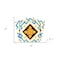 Homeroots 4" x 4" Gold Snowflake Peel and Stick Removable Tiles 400484 - alternate 3