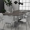 Skutchi Designs Arc Boat Conference Table, 45 in W, 120 in L, Grey HAR-ABOT-48x120-DOU.BK-U779 - alternate 5