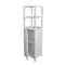 Happimess Solstice 47"H Handcrafted Pine Wood Bathroom Freestanding Floor Bathroom Storage Cabinet w/Louvered SHF2002W - alternate 5