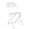 Chivari White Folding Chair (Steel-Poly Chair), 10PK CFPW-CX-T - alternate 1