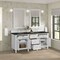 James Martin Vanities Lorelai 72" Double Vanity, Bright White, w/ 3 CM Phantome Eclos Top 424-V72-BW-3PHT - alternate 2
